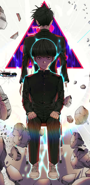 Shigeo Kageyama, Also Known As Mob, Unleashing His Psychic Powers Wallpaper