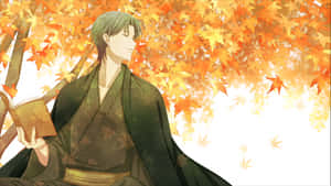 Shigure Sohma Fall Fruits Basket Anime Wallpaper