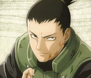 Shikamaru Nara Contemplating Strategy In The Moonlight Wallpaper