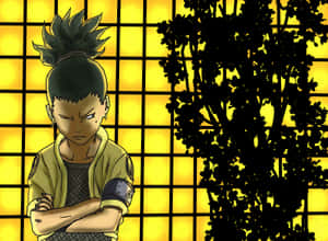 Shikamaru Nara Strategizing In Battle Wallpaper