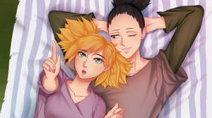 Shikamaru Picnic Date Wallpaper