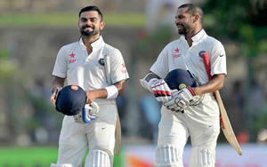 Shikhar Dhawan And Virat Kohli Wallpaper