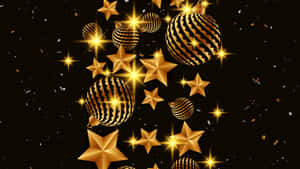 Shine Bright Like Gold Stars Wallpaper