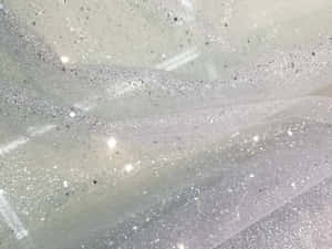 Shine Bright With White Glitter Wallpaper