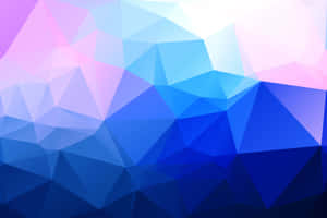 Shining Blue Geometric Background Wallpaper