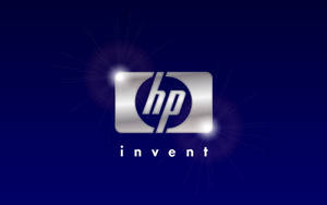 Shining Silver Hp Laptop Logo Wallpaper