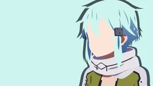 Shino Asada Posing With Her Weapon In A Stunning Virtual Environment Wallpaper