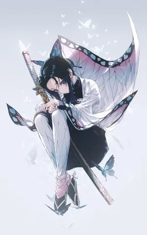 Shinobu Kocho, A Demon Slayer That Guards The Wisteria Mansion Wallpaper