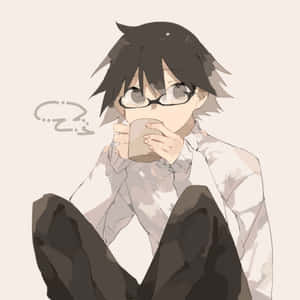 Shinra Kishitani Smiling In A Lab Coat Wallpaper