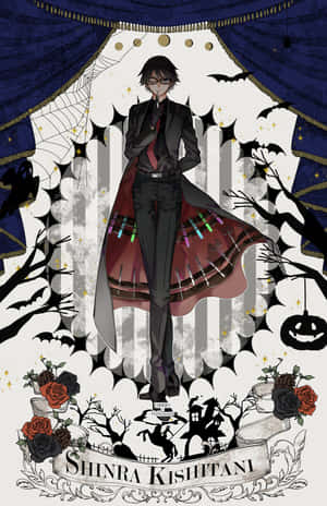 Shinra Kishitani Smiling In Lab Coat Wallpaper