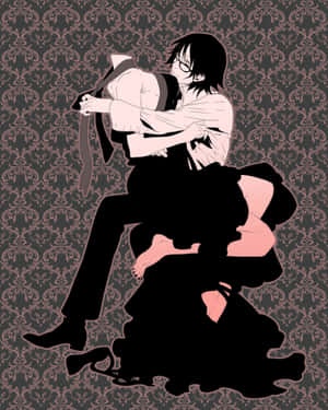 Shinra Kishitani Smirking In A Dark Room Wallpaper