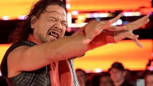 Shinsuke Nakamura, The Red Artist In Action Wallpaper