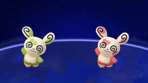 Shiny And Regular Spinda Wallpaper