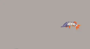 Shiny Barraskewda On Gray Background Wallpaper