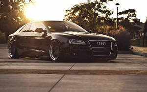 Shiny Black Audi Nice Car Wallpaper