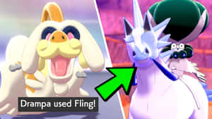 Shiny Drampa Glastrier And Calyrex Wallpaper