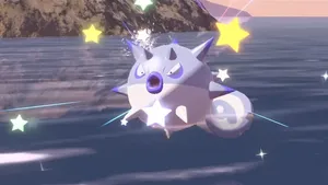 Shiny Hisuian Qwilfish In The Water Wallpaper