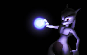 Shiny Mewtwo Light Ball Wallpaper