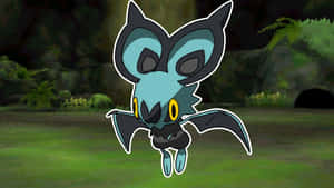 Shiny Noibat In Grassy Forest Wallpaper