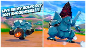 Shiny Rolycoly And Coalossal Wallpaper