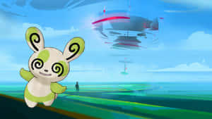 Shiny Spinda With Pokemon Go Background Wallpaper