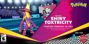 Shiny Toxtricity Promo Wallpaper