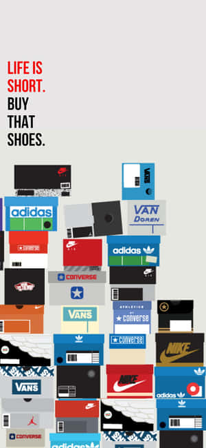 Shiny White Shoe Box, Perfect Gift Wrap Wallpaper