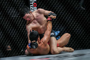 Shinya Aoki Attacking Eduard Folayang Wallpaper