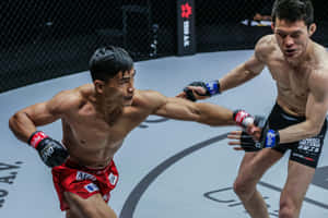 Shinya Aoki Defending Punch Eduard Folayang Wallpaper