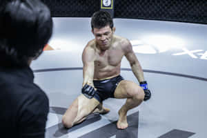 Shinya Aoki Pressure Fist Kneel Down Wallpaper