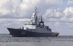 Ship With The Brisk Movement Of The Ocean Wallpaper