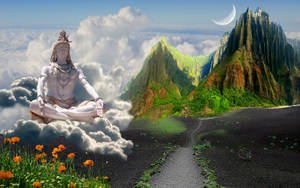 Shiv Shankar On A Cloud Wallpaper