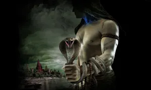 Shiv Tandav Shiva Holding Snake Wallpaper