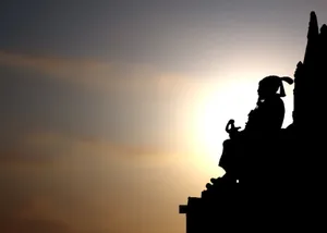 Shivaji Maharaj Throne Silhouette Hd Wallpaper