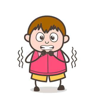 Shivering Boy In Pink [wallpaper] Wallpaper
