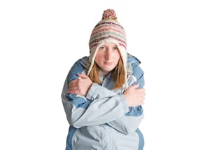 Shivering Red Head Woman [wallpaper] Wallpaper