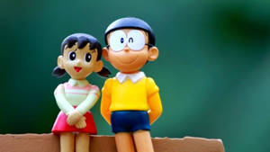 Shizuka Doraemon And Nobita Little Toys Wallpaper