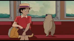 Shizuku And Seiji Admiring The Beautiful City View From The Hilltop Wallpaper