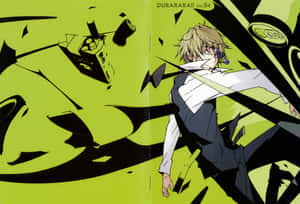 Shizuo Heiwajima Unleashing His Wrath In Ikebukuro Wallpaper