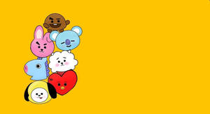 Shooky Bt21 And Friends Wallpaper