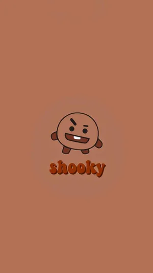 Shooky Bt21 Brown Poster Wallpaper