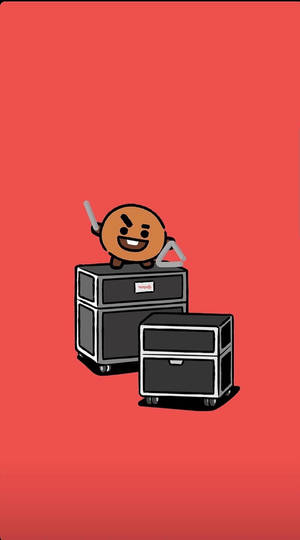 Shooky Bt21 Triangle Wallpaper