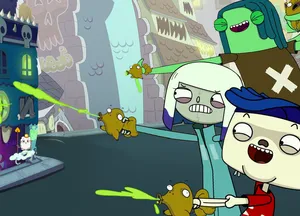 Shooting Green Splash Freaktown Wallpaper