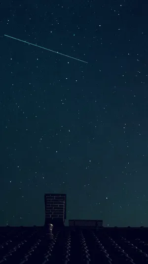 Shooting Star Blue Sky Wallpaper