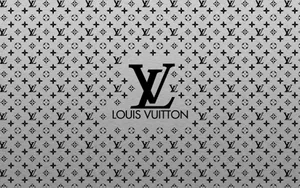 Shop Luxury Fashion With A Classic Louis Vuitton Print. Wallpaper