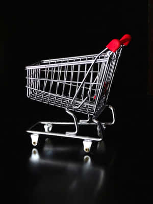 Shopping Cart Elegant Black Backdrop Wallpaper