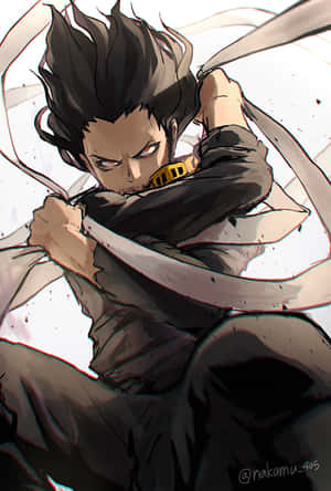 Shota Aizawa Displaying His Superhero Powers Wallpaper