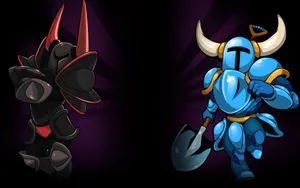 Shovel Knight And Black Knight Wallpaper