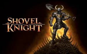 Shovel Knight Glowing In Silver Armour Wallpaper