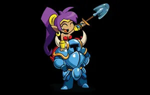 Shovel Knight With Shantae Wallpaper